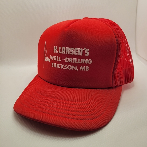 Kayjet Well Drilling Red Stacked Hat Foam Mesh Vintage Snapback Adjustable - Picture 10 of 11